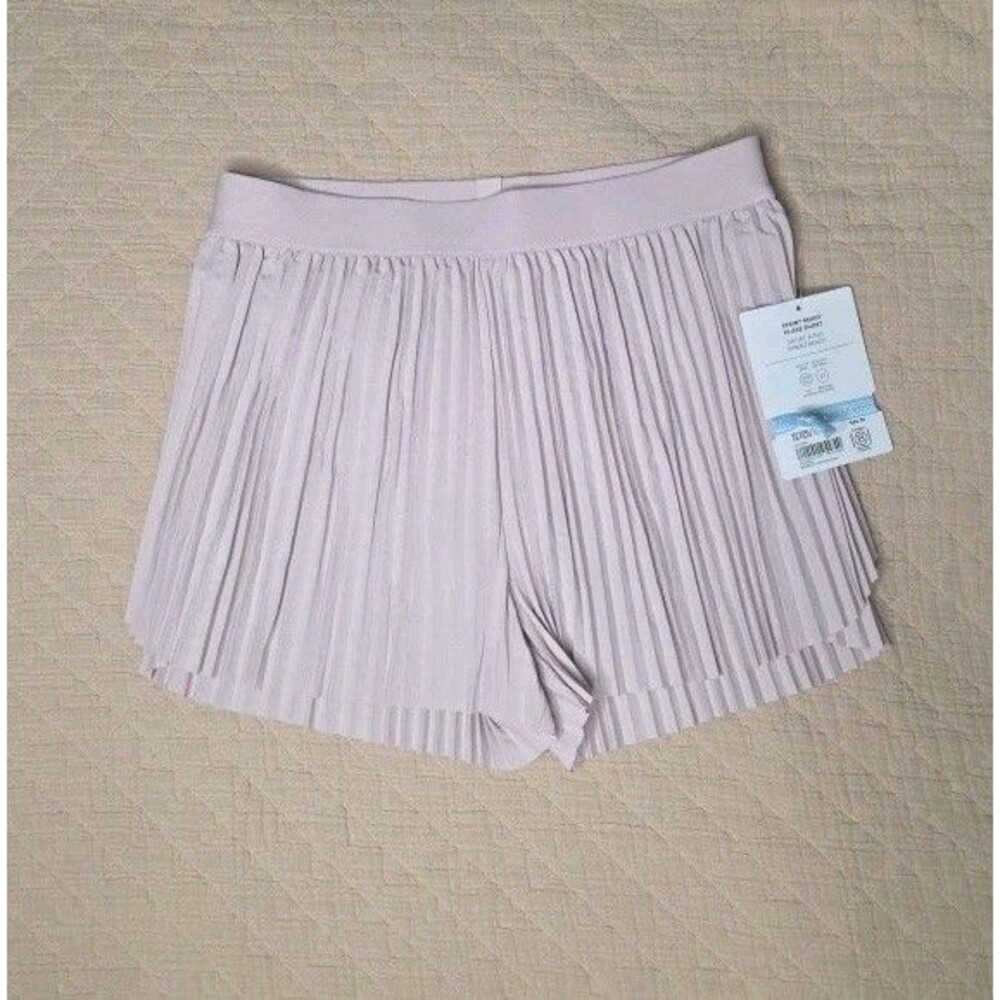 Athleta Girl Sprint Ready Pleat Shorts XL/14 Halo Pink Pleated NWT $45